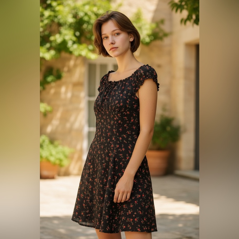 NWT Weekend Academy Floral Mini Dress | XXL 16 Girls| Cottagecore Skater Dress